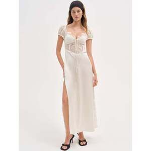For Love And Lemons Cream Maxi Dress